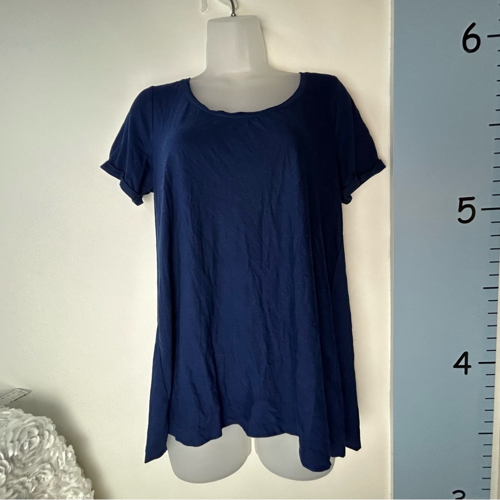 Lands' End Dark Blue T-shirt Women's‎ Medium